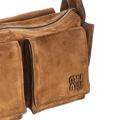 MIU MIU Suede leather Utilitaire bag