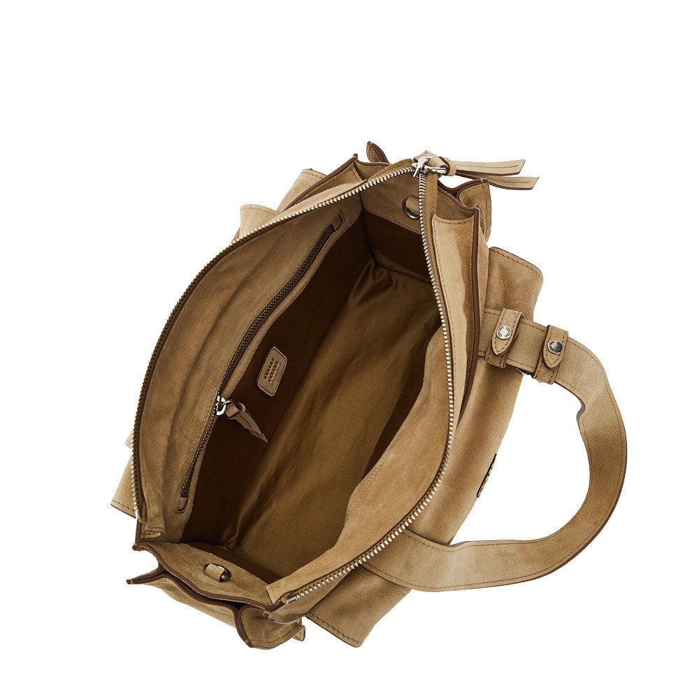 MIU MIU Utilitaire' suede leather bag