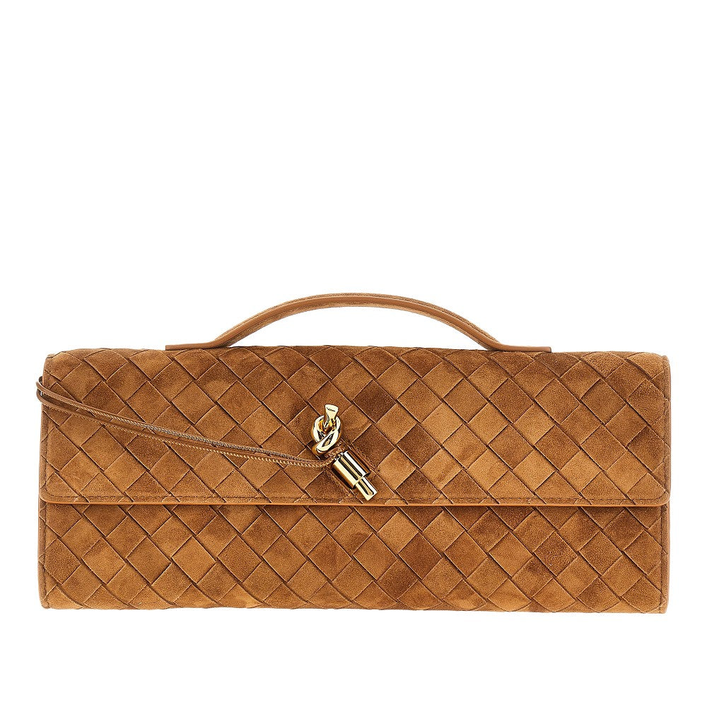 BOTTEGA VENETA Andiamo' suede leather clutch