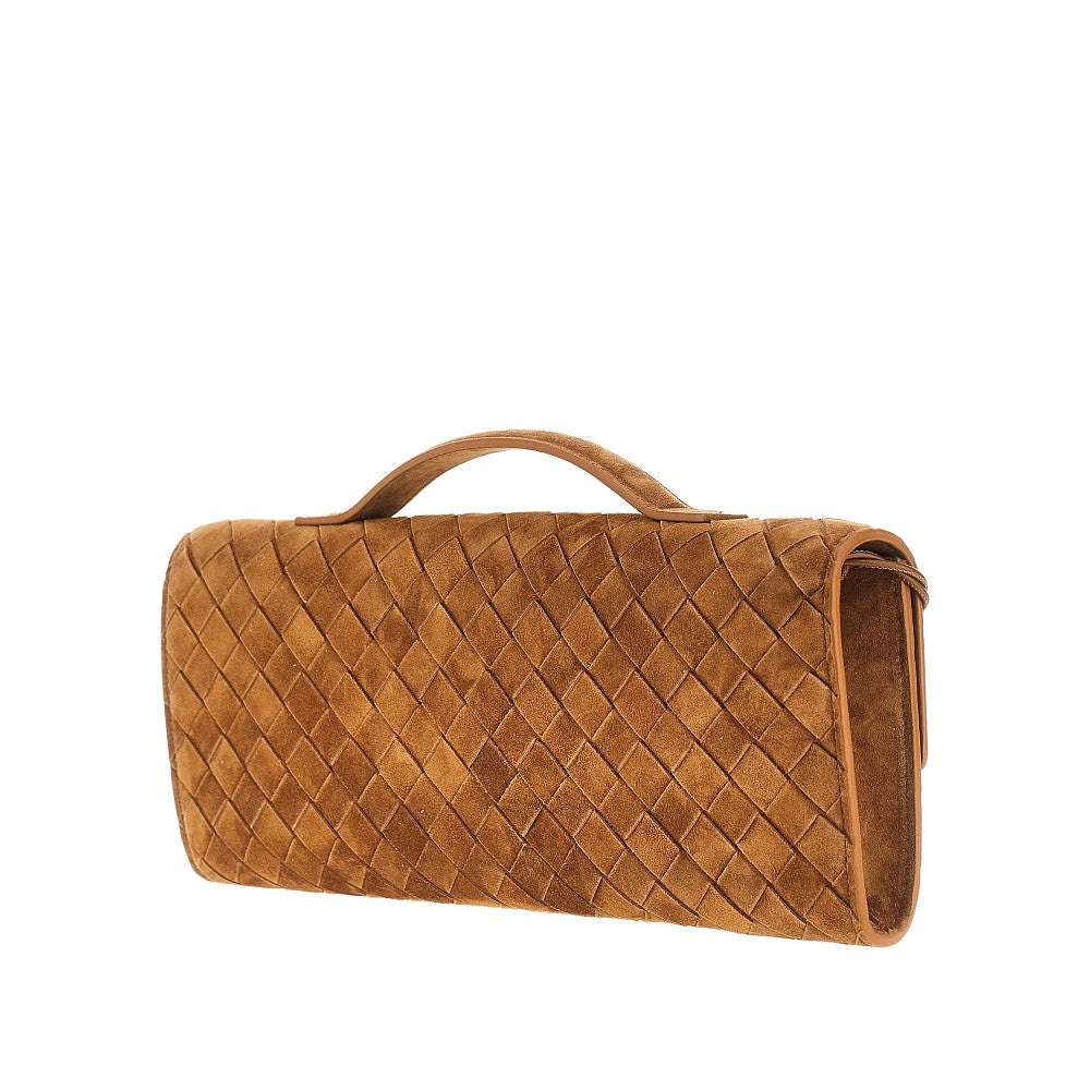 BOTTEGA VENETA Andiamo' suede leather clutch