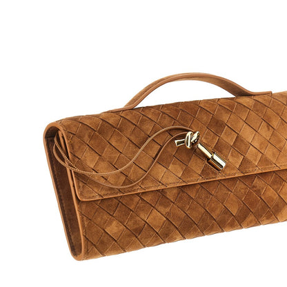BOTTEGA VENETA Andiamo' suede leather clutch