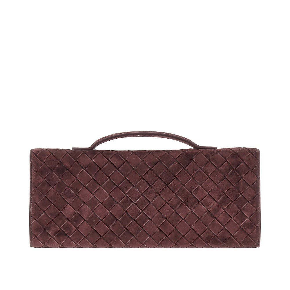 BOTTEGA VENETA 'Andiamo' suede leather clutch