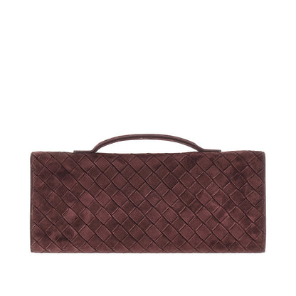 BOTTEGA VENETA 'Andiamo' suede leather clutch