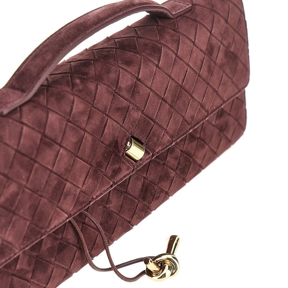 BOTTEGA VENETA 'Andiamo' suede leather clutch