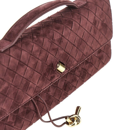 BOTTEGA VENETA 'Andiamo' suede leather clutch