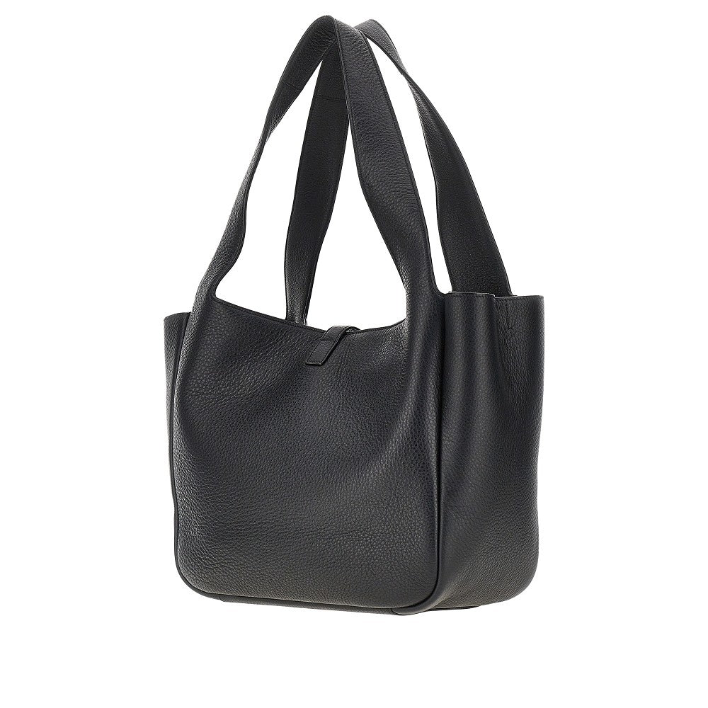SAINT LAURENT Le 5 à 7 Bea' grained leather shopping bag