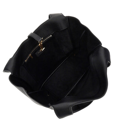 SAINT LAURENT Le 5 à 7 Bea' grained leather shopping bag