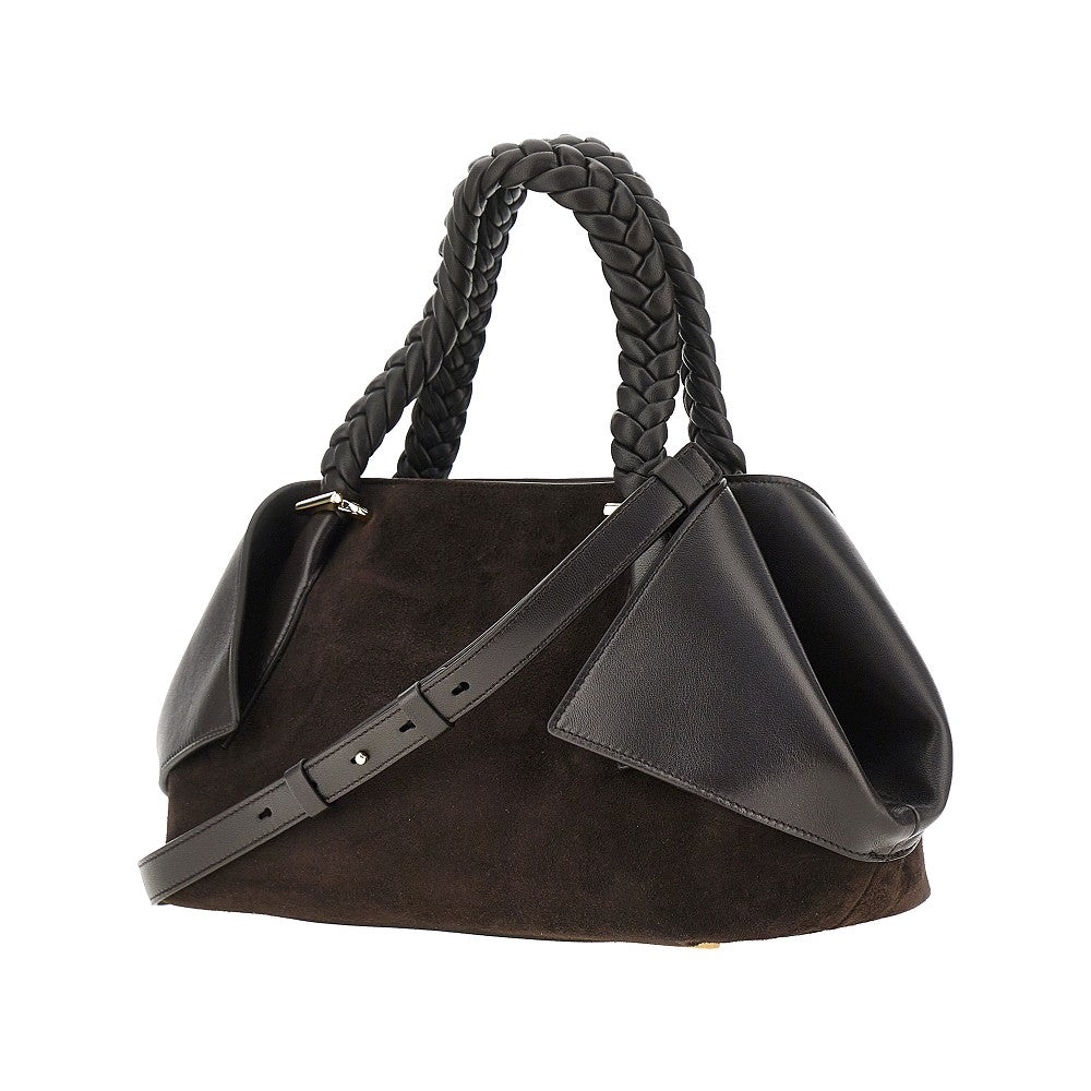 FERRAGAMO Leather hand bag with logo