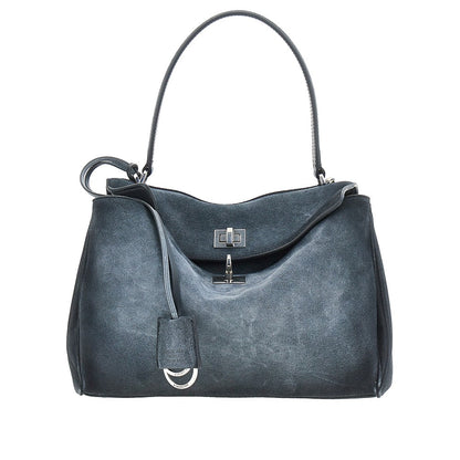 BALENCIAGA Waxed suede leather small 'Rodeo' bag