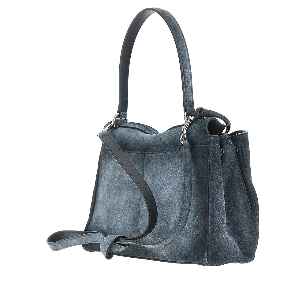 BALENCIAGA Waxed suede leather small 'Rodeo' bag