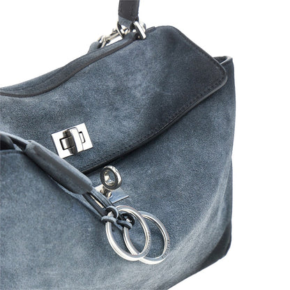 BALENCIAGA Waxed suede leather small 'Rodeo' bag