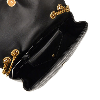 SAINT LAURENT Quilted nappa leather small 'Loulou' bag