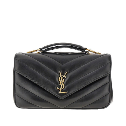 SAINT LAURENT Quilted nappa leather medium 'Loulou' bag