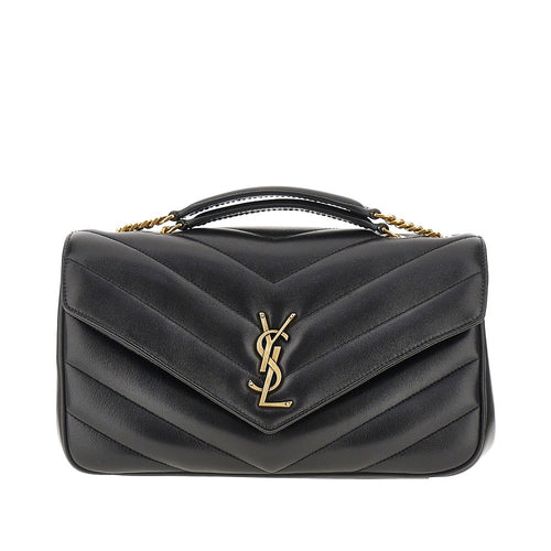 SAINT LAURENT Quilted nappa leather medium 'Loulou' bag