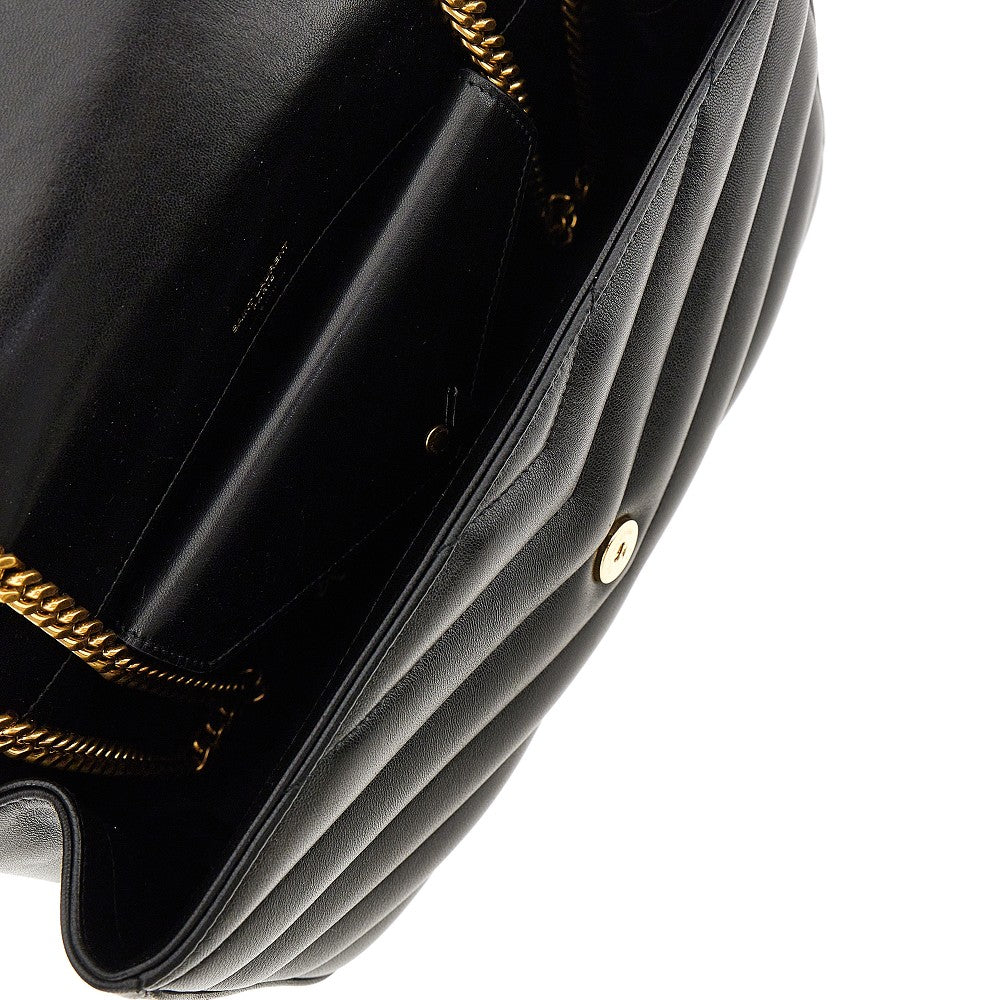 SAINT LAURENT Quilted nappa leather medium 'Loulou' bag