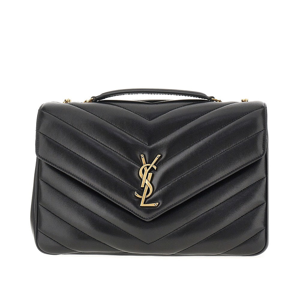 SAINT LAURENT Quilted nappa leather large 'Loulou' bag