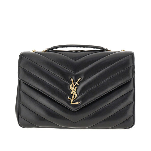 SAINT LAURENT Quilted nappa leather large 'Loulou' bag