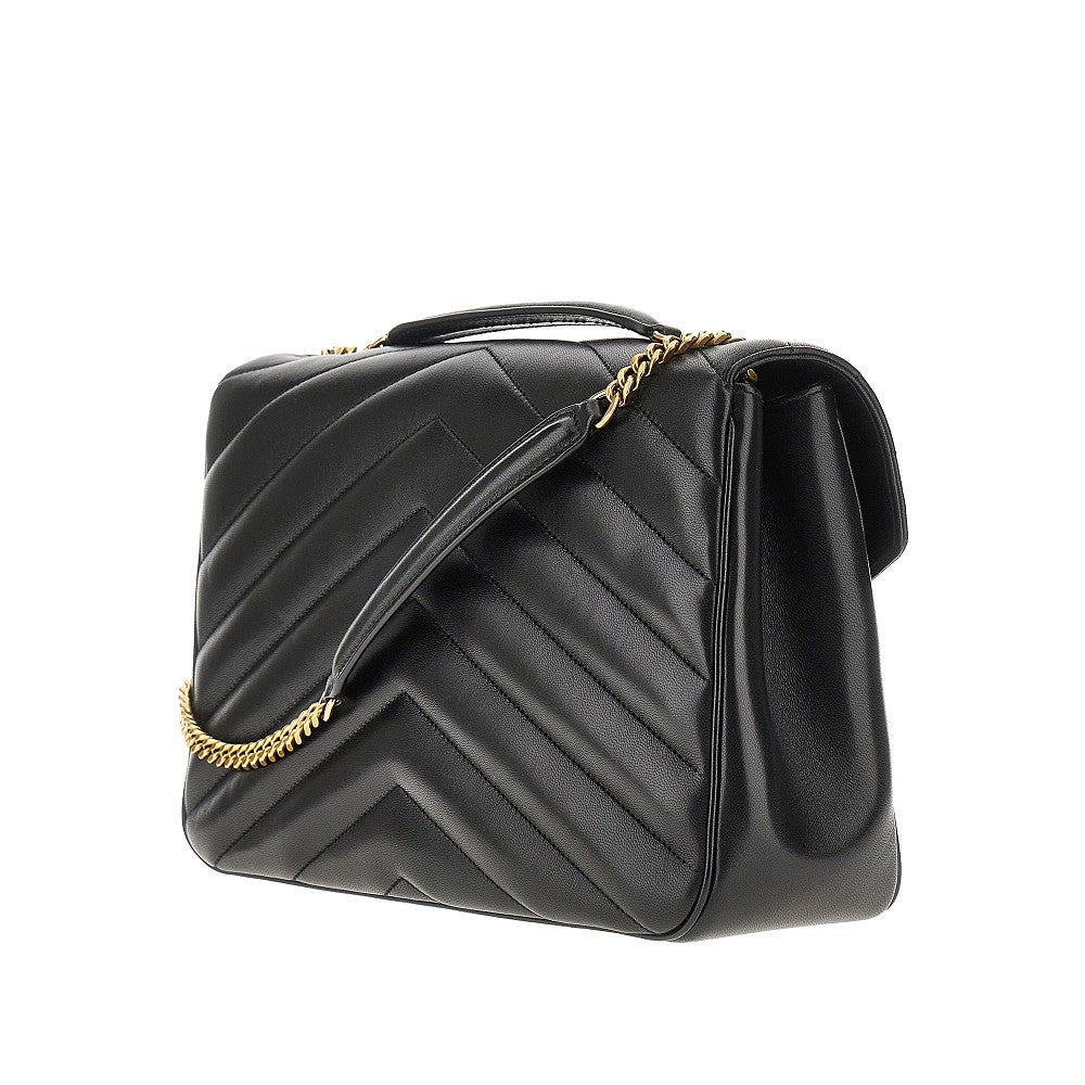 SAINT LAURENT Quilted nappa leather large 'Loulou' bag
