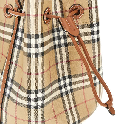 BURBERRY Small bucket bag with Check motif