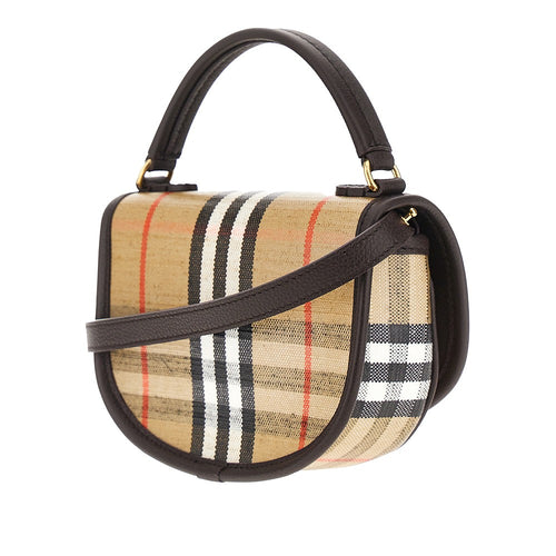 Burberry Coated canvas mini 'Highlands' bag