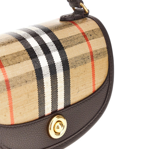 Burberry Coated canvas mini 'Highlands' bag