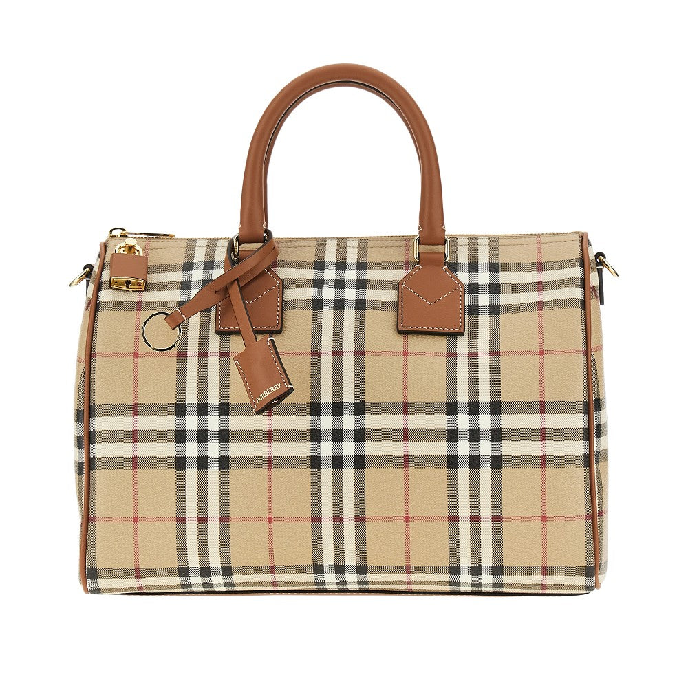 BURBERRY Medium Check bowling bag