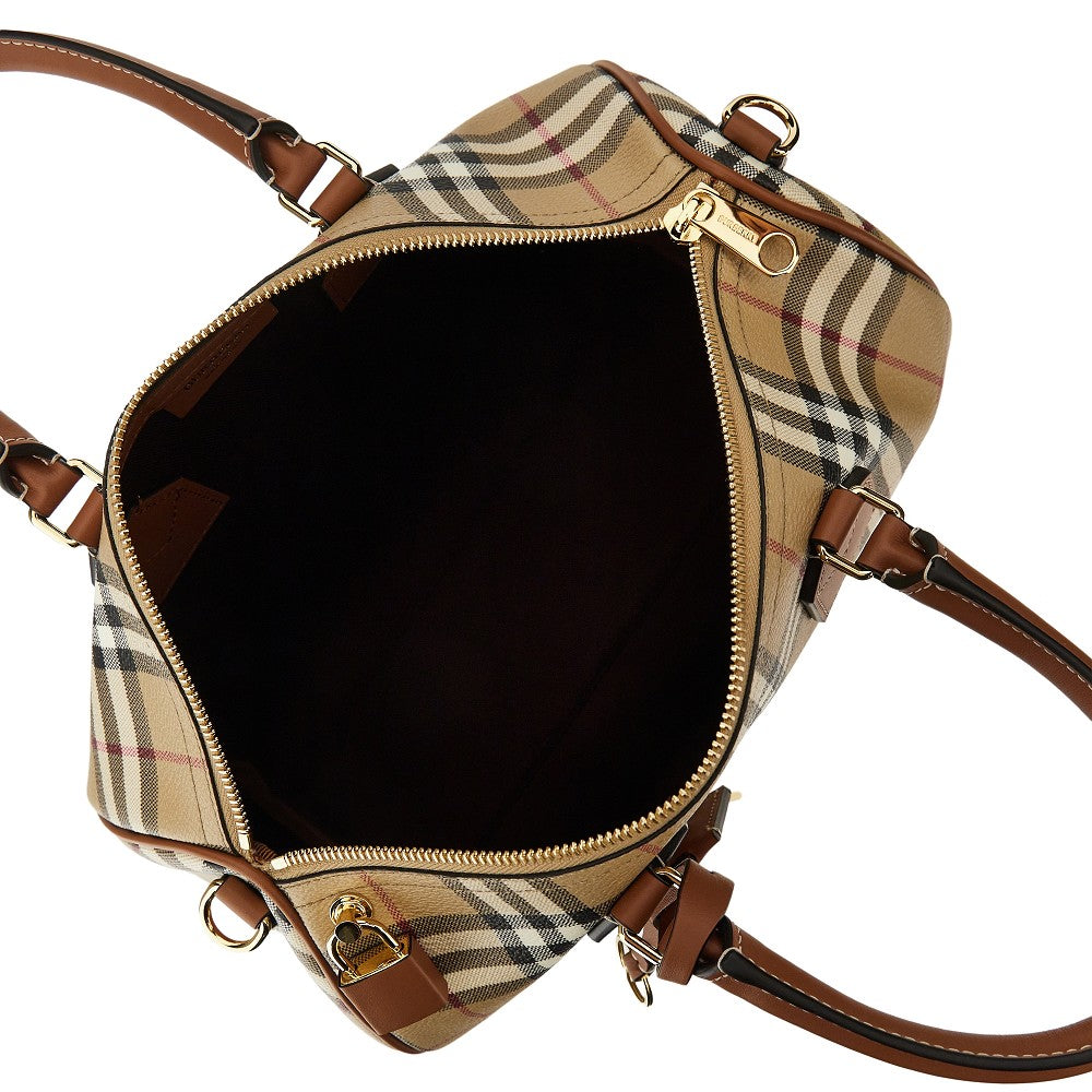 BURBERRY Medium Check bowling bag