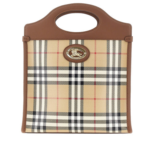 Burberry Coated Check canvas mini 'Pocket' bag