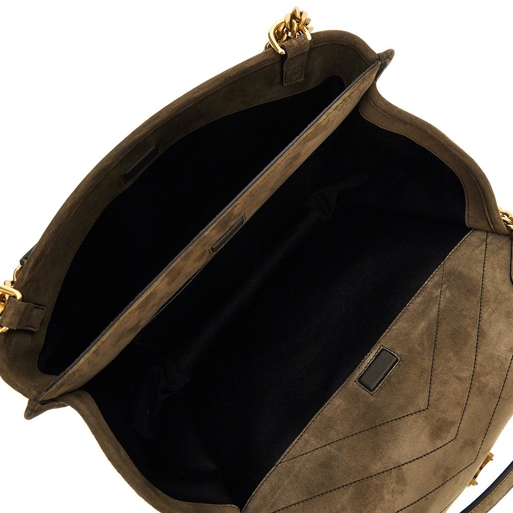 SAINT LAURENT Suede leather 'Niki Tripouch' bag