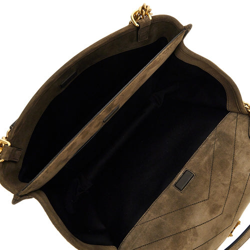 SAINT LAURENT Suede leather 'Niki Tripouch' bag