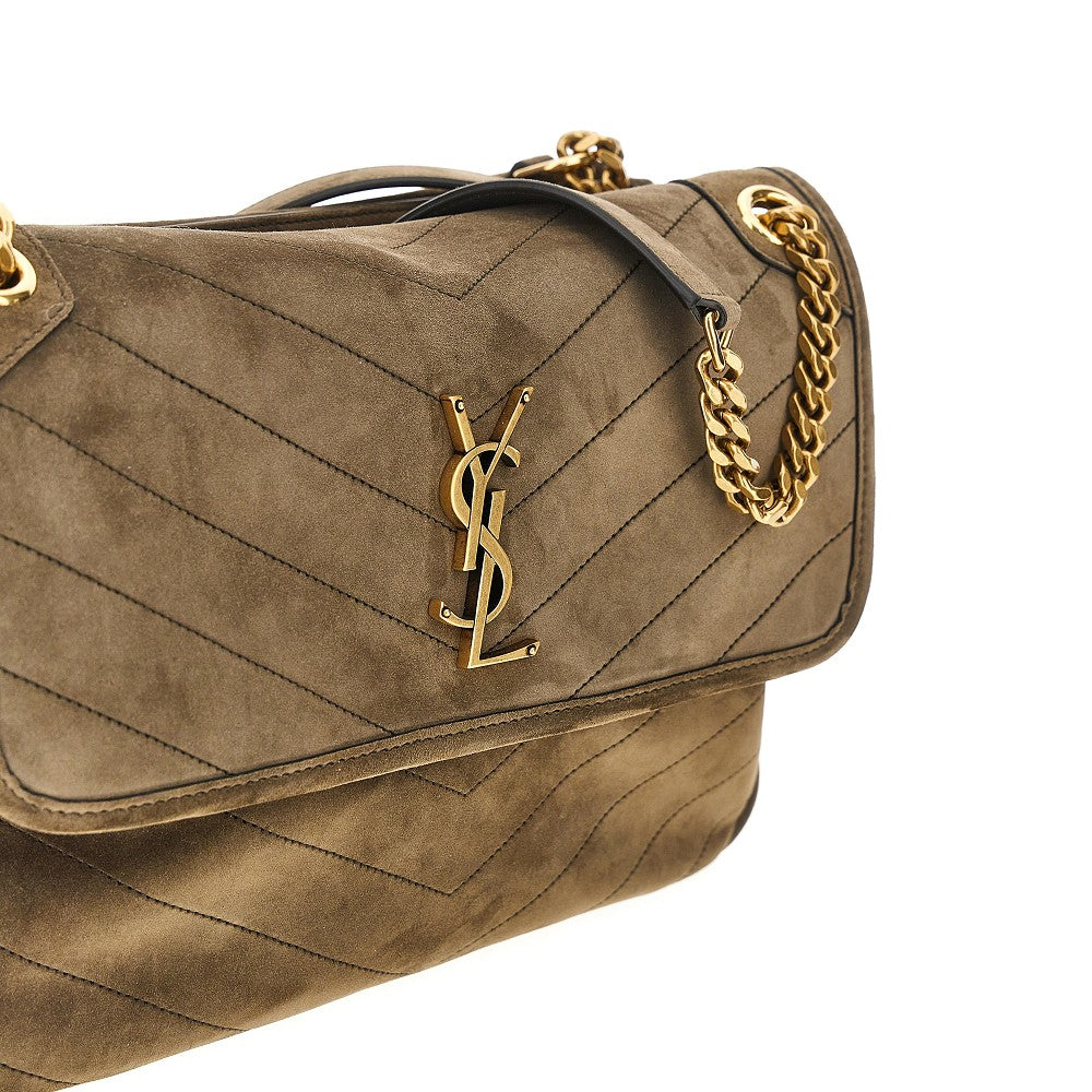 SAINT LAURENT Suede leather 'Niki Tripouch' bag