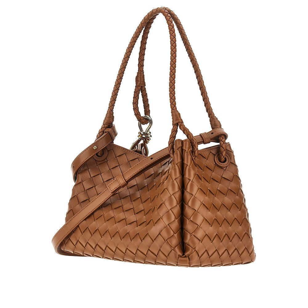 BOTTEGA VENETA Intrecciato leather medium 'Parachute' bag