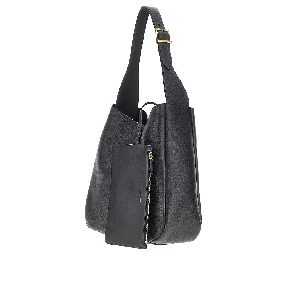 SAINT LAURENT Large 'Le 5 à 7' grained leather bag