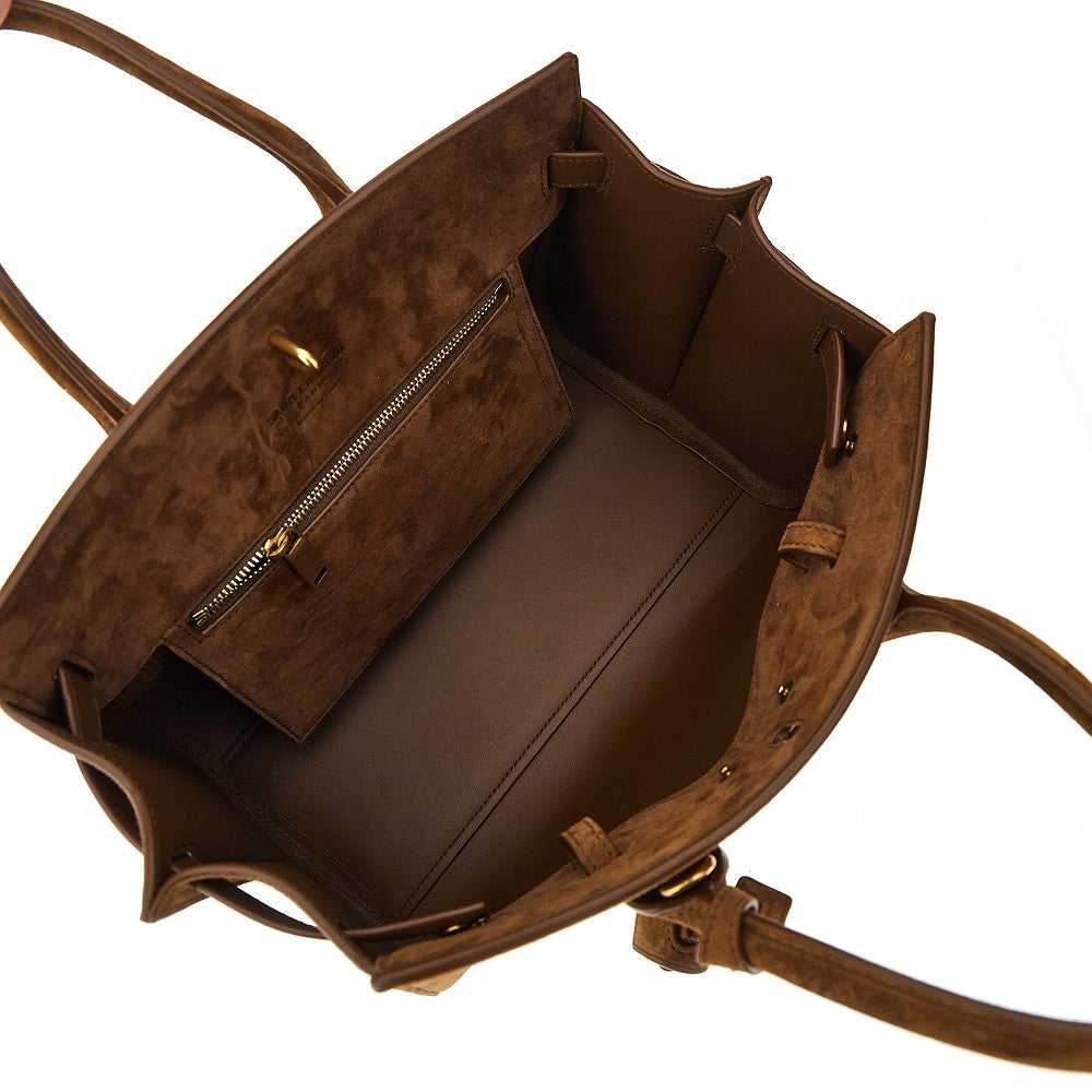 SAINT LAURENT Small Sac de Jour suede leather bag