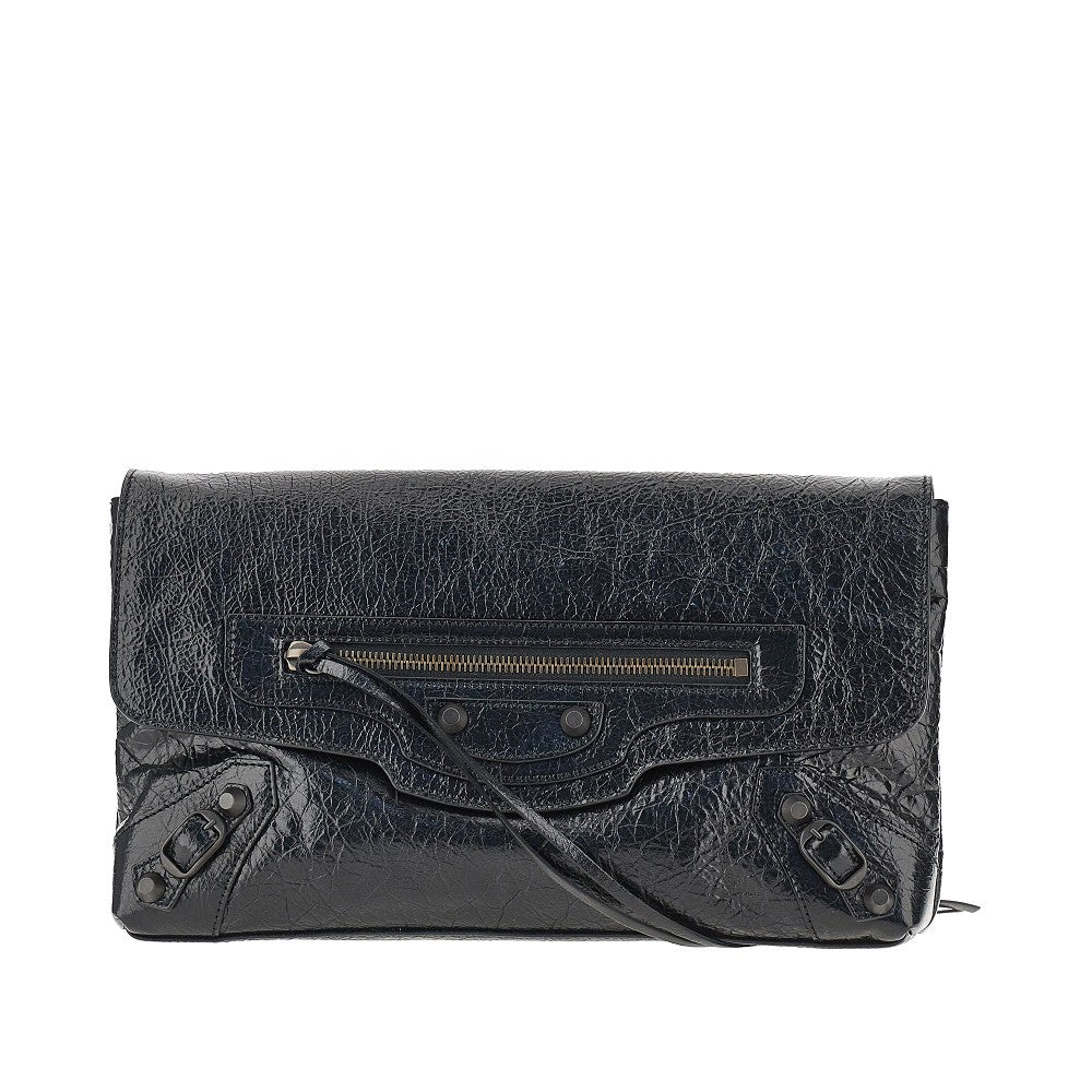 BALENCIAGA Arena leather 'Le City' clutch
