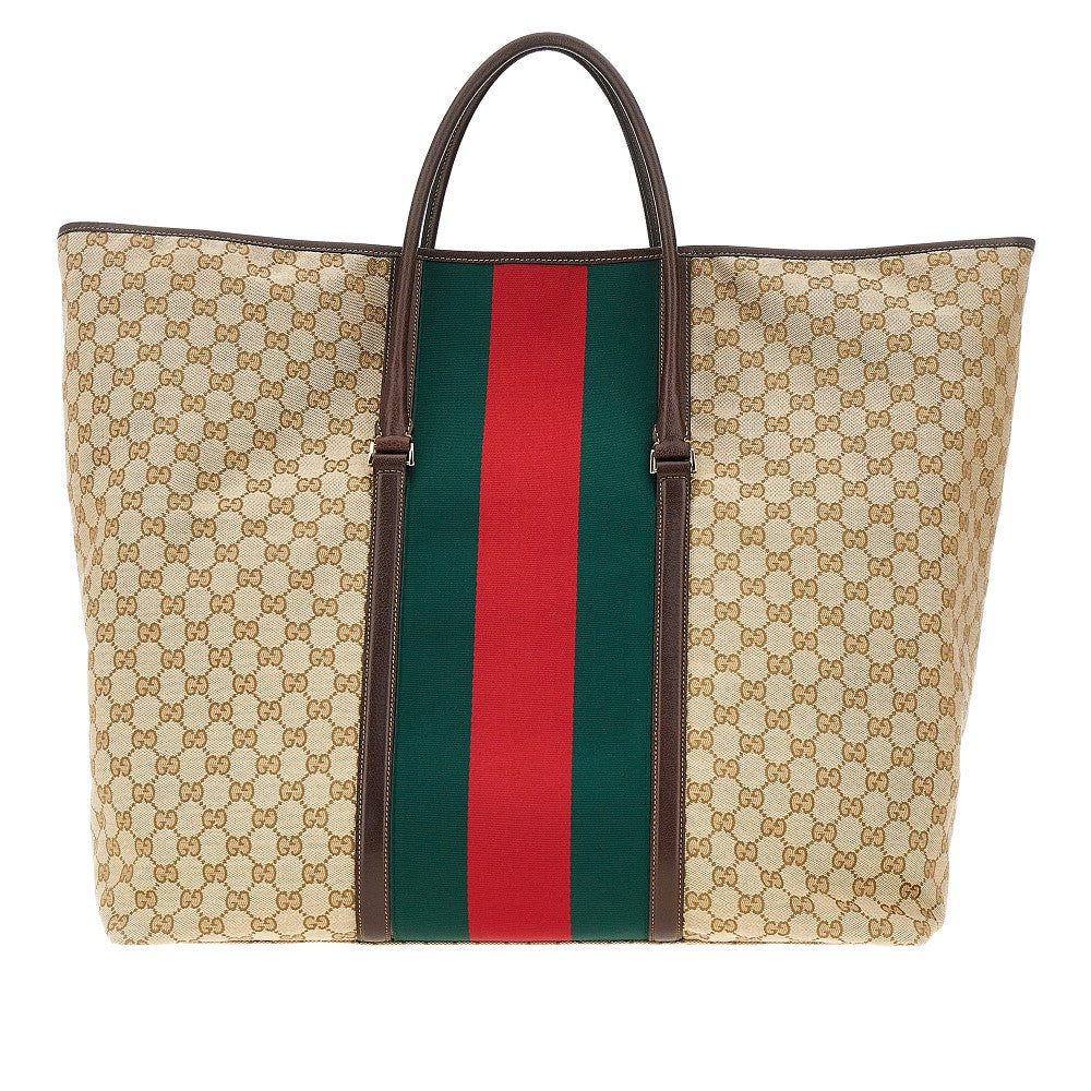 GUCCI GG fabric bag with Web Ribbon