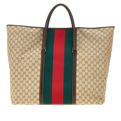 GUCCI GG fabric bag with Web Ribbon
