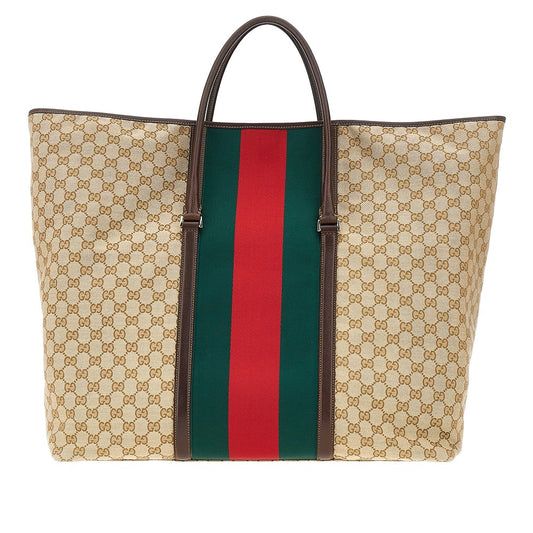 GUCCI GG fabric bag with Web Ribbon
