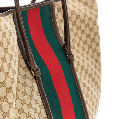 GUCCI GG fabric bag with Web Ribbon