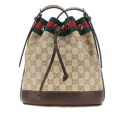 GUCCI Coated GG fabric mini bucket bag
