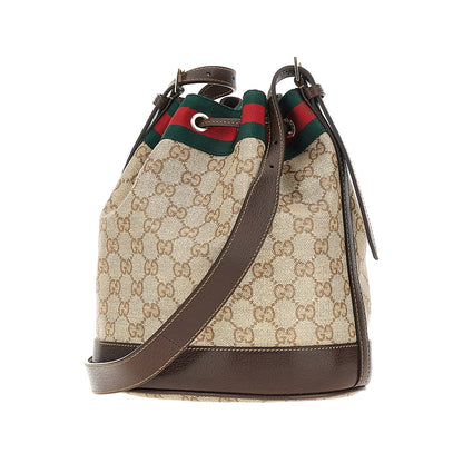 GUCCI Coated GG fabric mini bucket bag