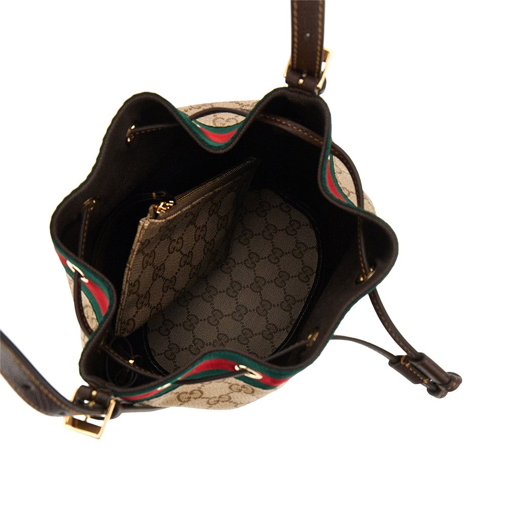 GUCCI Coated GG fabric mini bucket bag