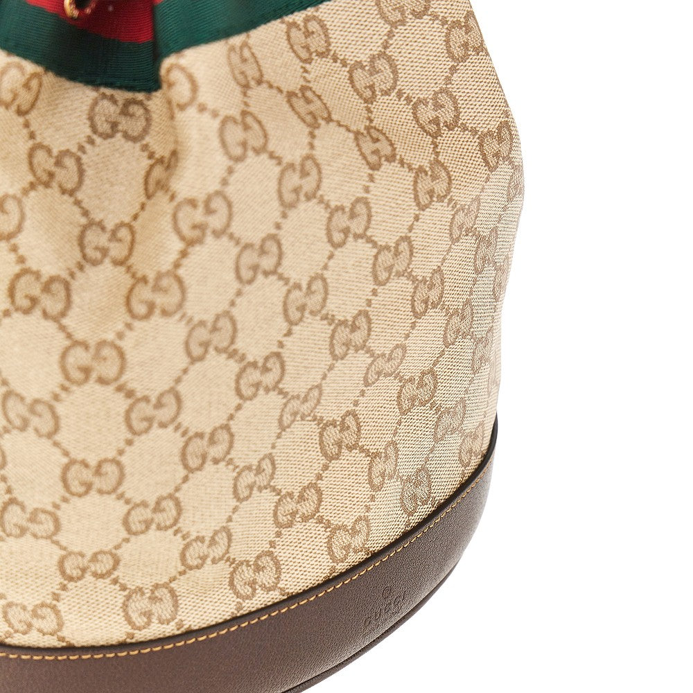 GUCCI Coated GG fabric mini bucket bag