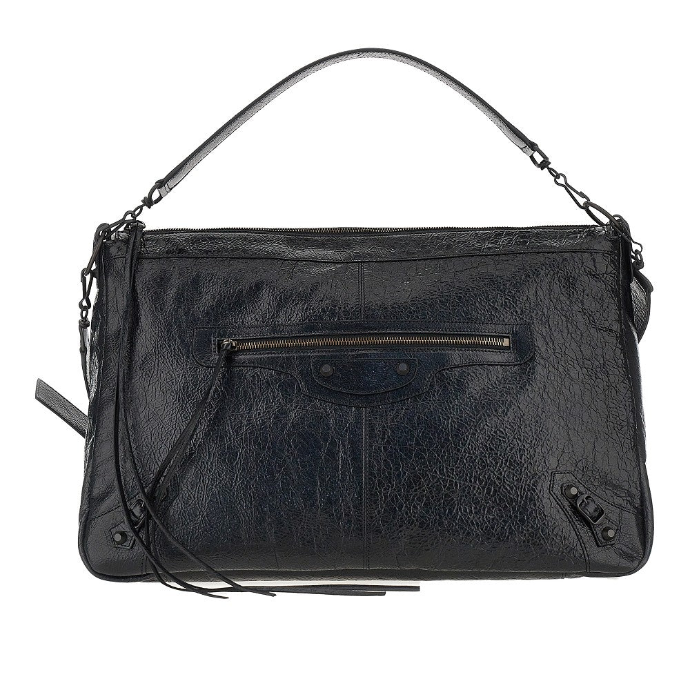 Balenciaga Arena leather large 'Le City Moto' bag