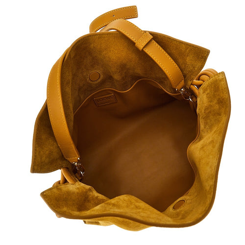 Loewe Suede leather medium 'Flamenco' clutch