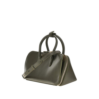 ALAIA Box leather small 'Delta' bag