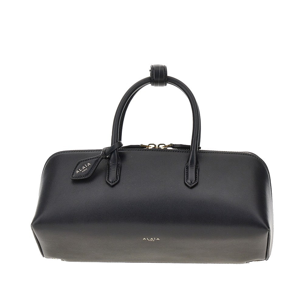 ALAIA Box leather small 'Delta' bag