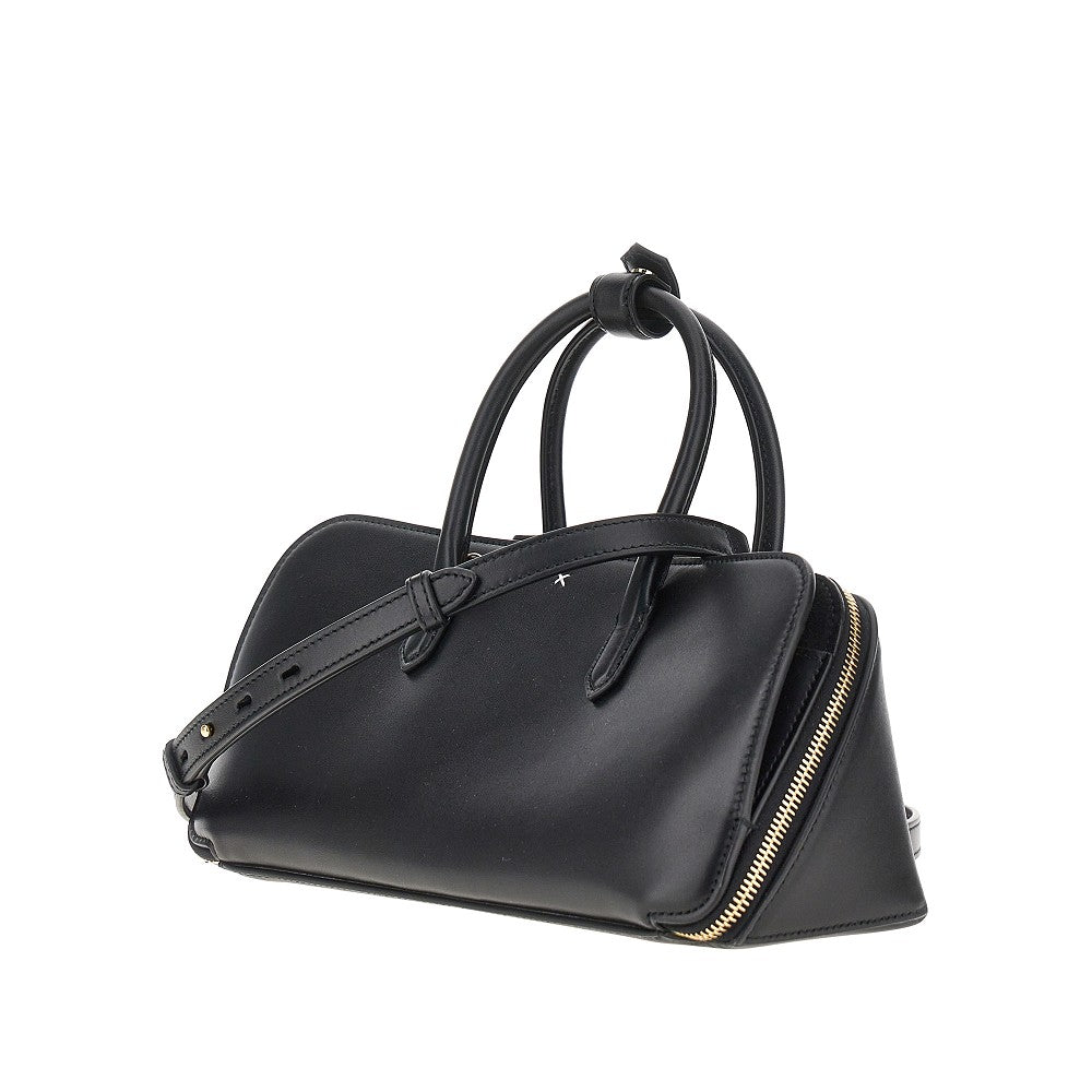 ALAIA Box leather small 'Delta' bag