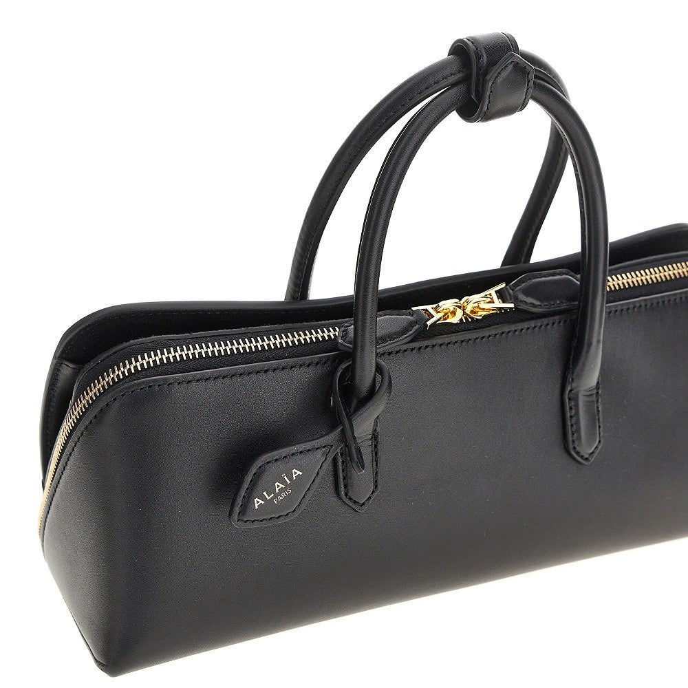 ALAIA Box leather small 'Delta' bag