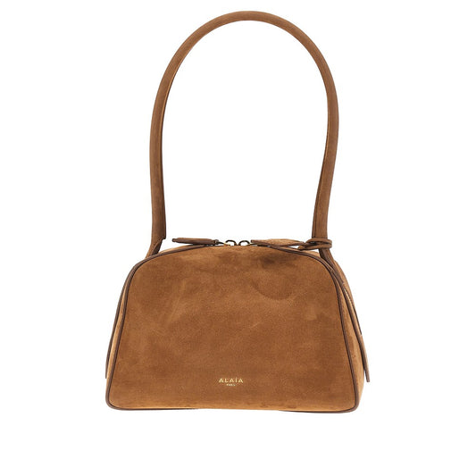 ALAIA Nubuck leather small 'Le Bouledogue' bag